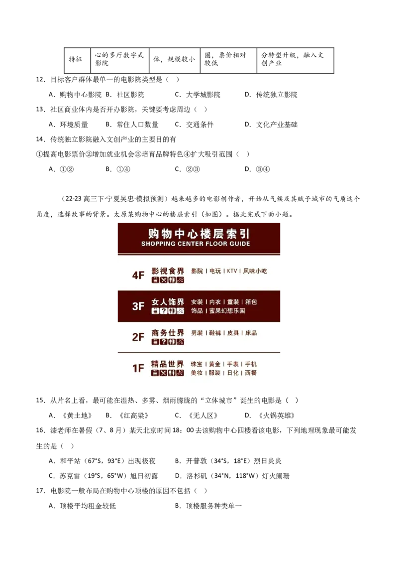 热点02哪吒之魔童闹海背后的地理知识（原卷版）_2025年新高考资料_二轮复习_01高考语文等多个文件_2025年高三地理高考二轮复习专项提升_重点&middot;难点&middot;热点专练（分地区）_天津专用