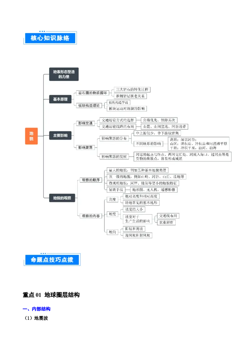 重难点05岩石圈的物质循环与地球的演化（原卷版）_2025年新高考资料_二轮复习_2025年高三地理高考二轮复习专项提升（新高考通用）3405802_重点&middot;难点&middot;热点专练（分地区）_天津专用