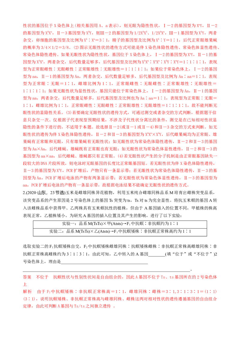 第19讲遗传综合实验分析（讲义）（教师版）_2024年新高考资料_1.2024一轮复习_2024年高考生物一轮复习讲练测（新教材新高考）