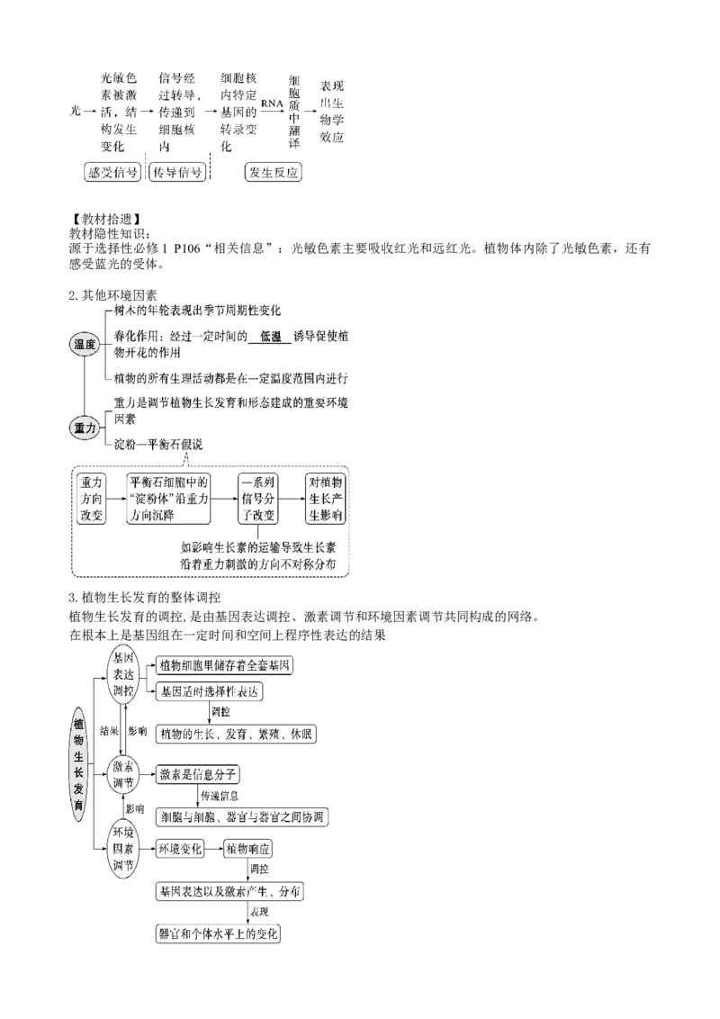 第32.2讲其他植物激素、植物生长调节剂的应用、环境因素参与调节植物的生命活动（讲义）（教师版）_2024年新高考资料_1.2024一轮复习_2024年高考生物一轮复习讲练测（新教材新高考）