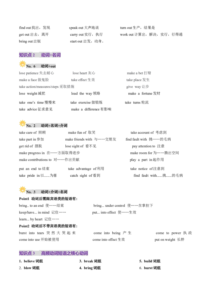 第05讲动词和动词短语（讲义）（原卷版）_03高考英语_新高考复习资料_2025年新高考复习_2025年高考英语一轮复习讲练测（新教材新高考，含2024年高考真题）_语法