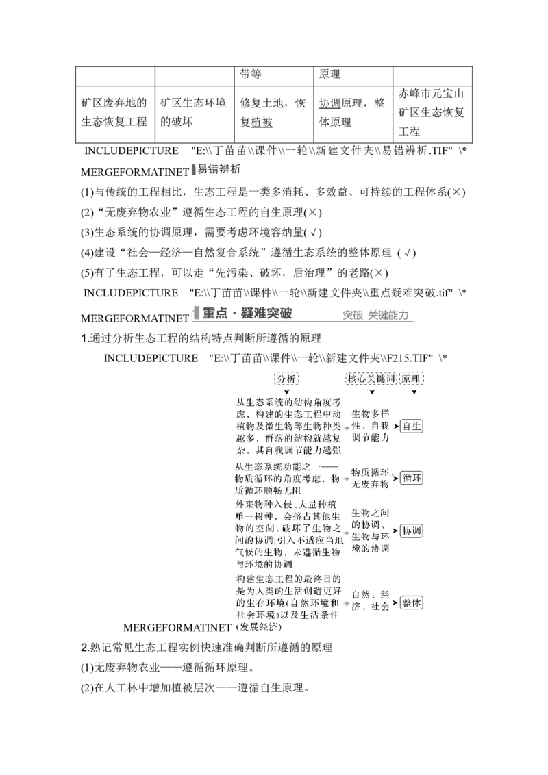 第31讲人与环境_2024年新高考资料_1.2024一轮复习_2024年高考生物一轮复习讲义（新人教版）_另附1套Word版题库_选择性必修2_第九单元生物与环境