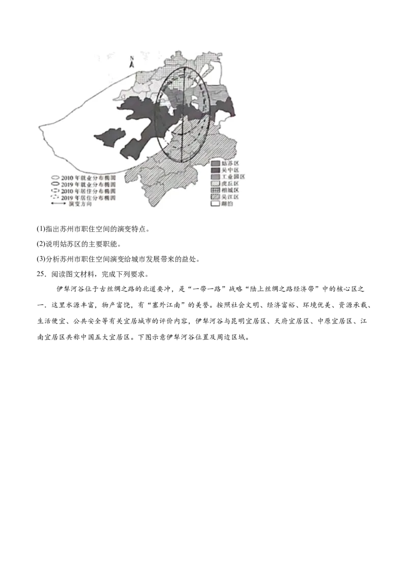 热点02城市热点问题（原卷版）_2025年新高考资料_二轮复习_2025年高三地理高考二轮复习专项提升（新高考通用）3405802_重点&middot;难点&middot;热点专练（分地区）_浙江专用