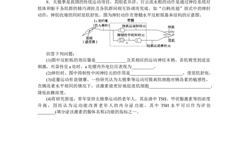 专练65　神经调节的结构基础_新高考复习资料_2023年新高考复习资料_专项复习_2023《微专题&middot;小练习》&middot;生物&middot;新教材&middot;XL-7