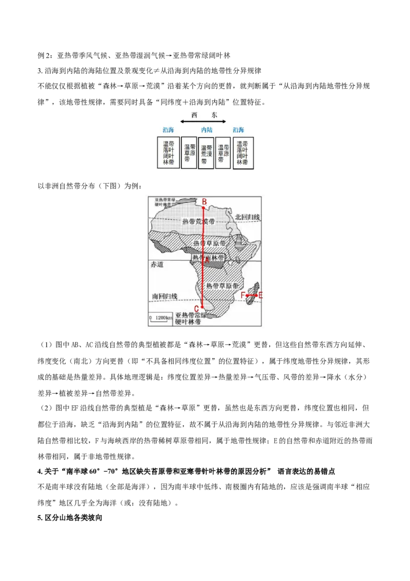 重难点专题09自然环境的整体性与地域差异性（解析版）_2025年新高考资料_二轮复习_01高考语文等多个文件_2025年高三地理高考二轮复习专项提升_重点&middot;难点&middot;热点专练（分地区）