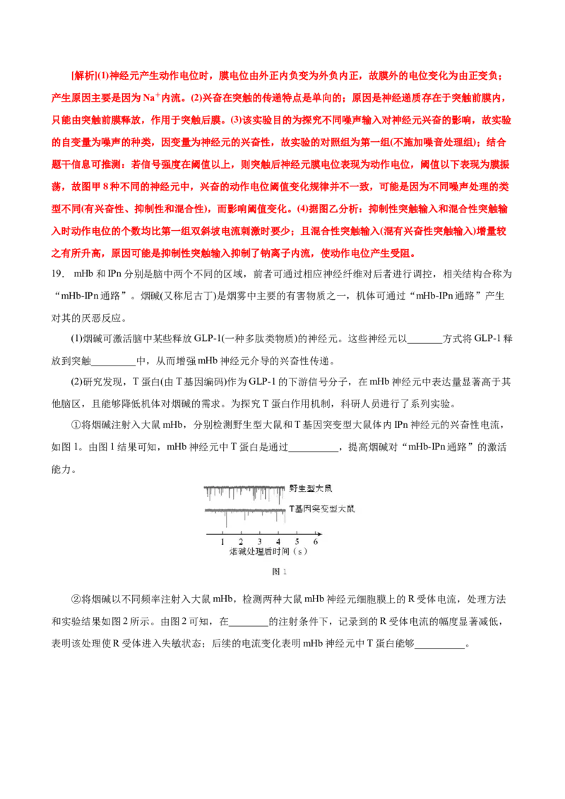 GKSW150_第21讲神经调节-备战2022年高考生物一轮复习精品讲义（人教版）(解析版)_新高考复习资料_2022年新高考复习资料_备战2022新高考生物一轮复习精品讲义（人教版）