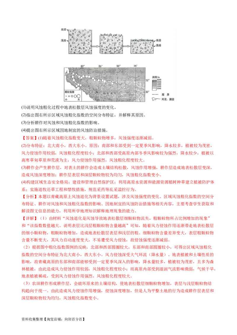 专题15资源、环境与区域发展-学易金卷：五年（2019-2023）高考地理真题分项汇编（解析版）_通用版（老高考）复习资料_2024年复习资料