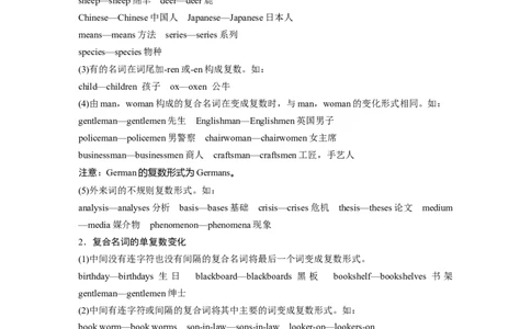 第2部分语法专项突破专题2需要变形的名词、数词、形容词和副词_03高考英语_新高考复习资料_2022年新高考资料_2022年新高考英语一轮复习_2022年一轮复习新高考新教材
