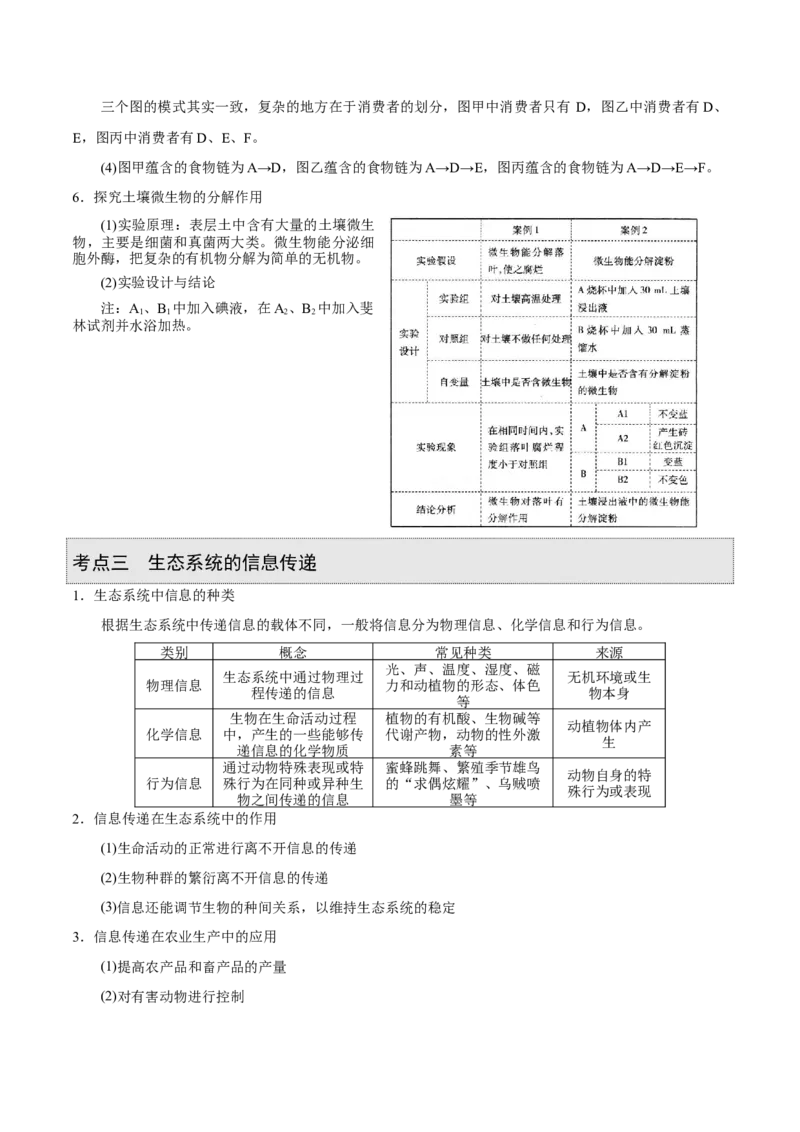 GKSW150_第26讲生态系统-备战2022年高考生物一轮复习精品讲义（人教版）(原卷版)_新高考复习资料_2022年新高考复习资料_备战2022新高考生物一轮复习精品讲义（人教版）