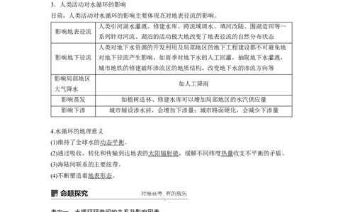 15必修①第4章地球上的水第10讲　自然界的水循环和水资源的合理利用_通用版（老高考）复习资料_2023年复习资料_地理高三一轮复习系列_269