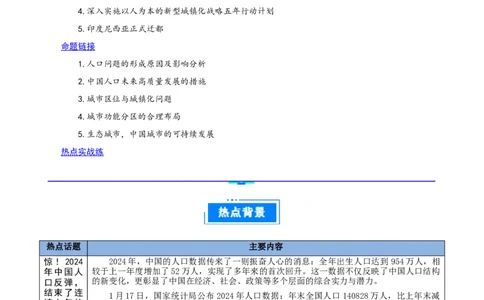 热点06人口忧虑与城市新发展（解析版）_2025年新高考资料_二轮复习_01高考语文等多个文件_2025年高三地理高考二轮复习专项提升_重点&middot;难点&middot;热点专练（分地区）_江苏专用