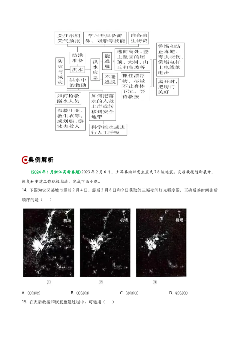 重难点06自然灾害与地理信息技术（浙江专用）（解析版）_2025年新高考资料_二轮复习_01高考语文等多个文件_2025年高三地理高考二轮复习专项提升_重点&middot;难点&middot;热点专练（分地区）