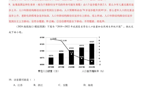 第20讲人口分布与人口增长（解析版）_2025年新高考资料_一轮复习_备战2025年高考地理一轮复习考点帮（新高考通用）（完结）