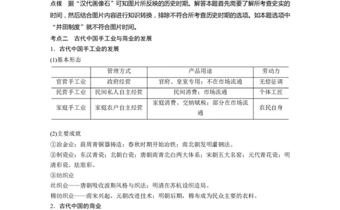 02第一部分板块一　专题二古代中国经济的基本结构和特点_通用版（老高考）复习资料_2023年复习资料_一轮+二轮_历史高三二轮复习系列