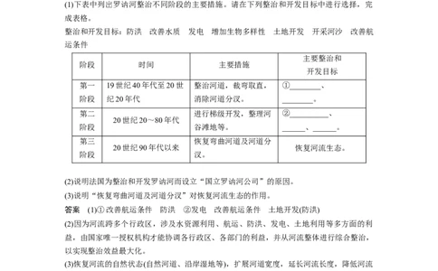 51必修③第3章区域自然资源综合开发第31讲流域的综合开发&mdash;&mdash;以美国田纳西河流域为例_通用版（老高考）复习资料_2023年复习资料_地理高三一轮复习系列_36
