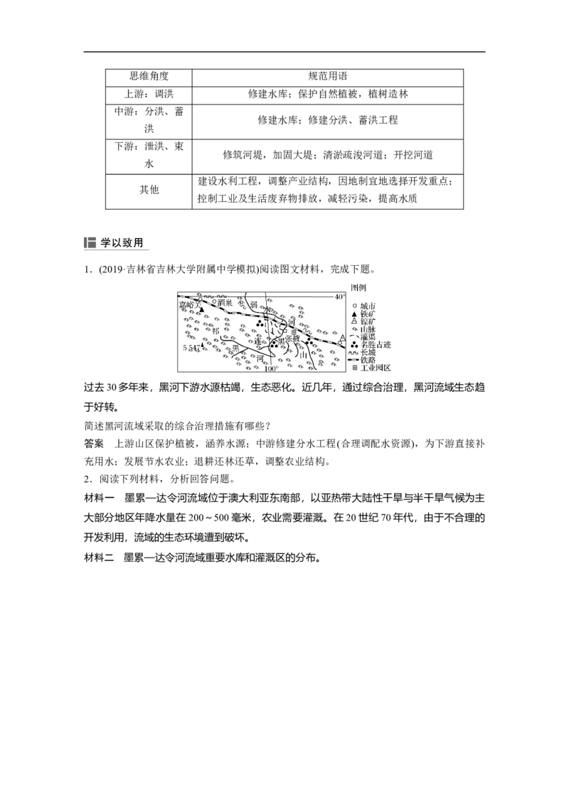 51必修③第3章区域自然资源综合开发第31讲流域的综合开发&mdash;&mdash;以美国田纳西河流域为例_通用版（老高考）复习资料_2023年复习资料_地理高三一轮复习系列_36