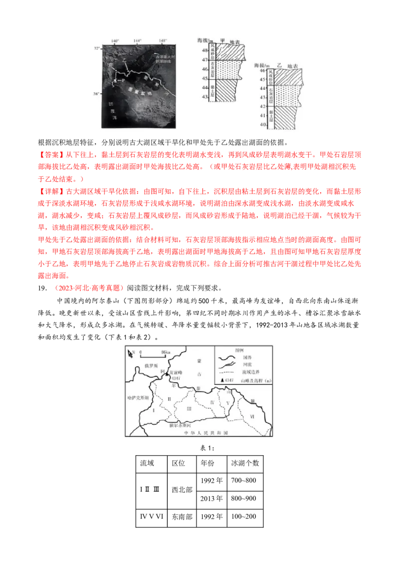 微专题湖泊、水量平衡、水库的水文特征及功能（练习）（解析版）_2025年新高考资料_二轮复习_01高考语文等多个文件_上好课2025年高考地理二轮复习讲练测（新高考通用）