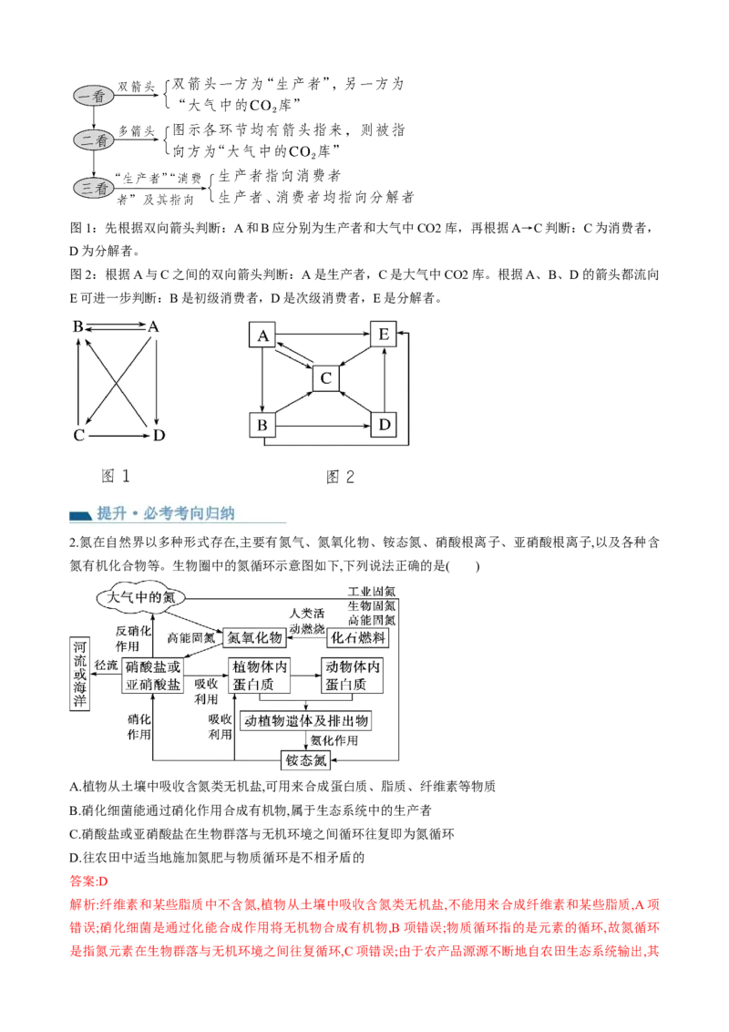 第36讲生态系统的功能（讲义）（教师版）_2024年新高考资料_1.2024一轮复习_2024年高考生物一轮复习讲练测（新教材新高考）