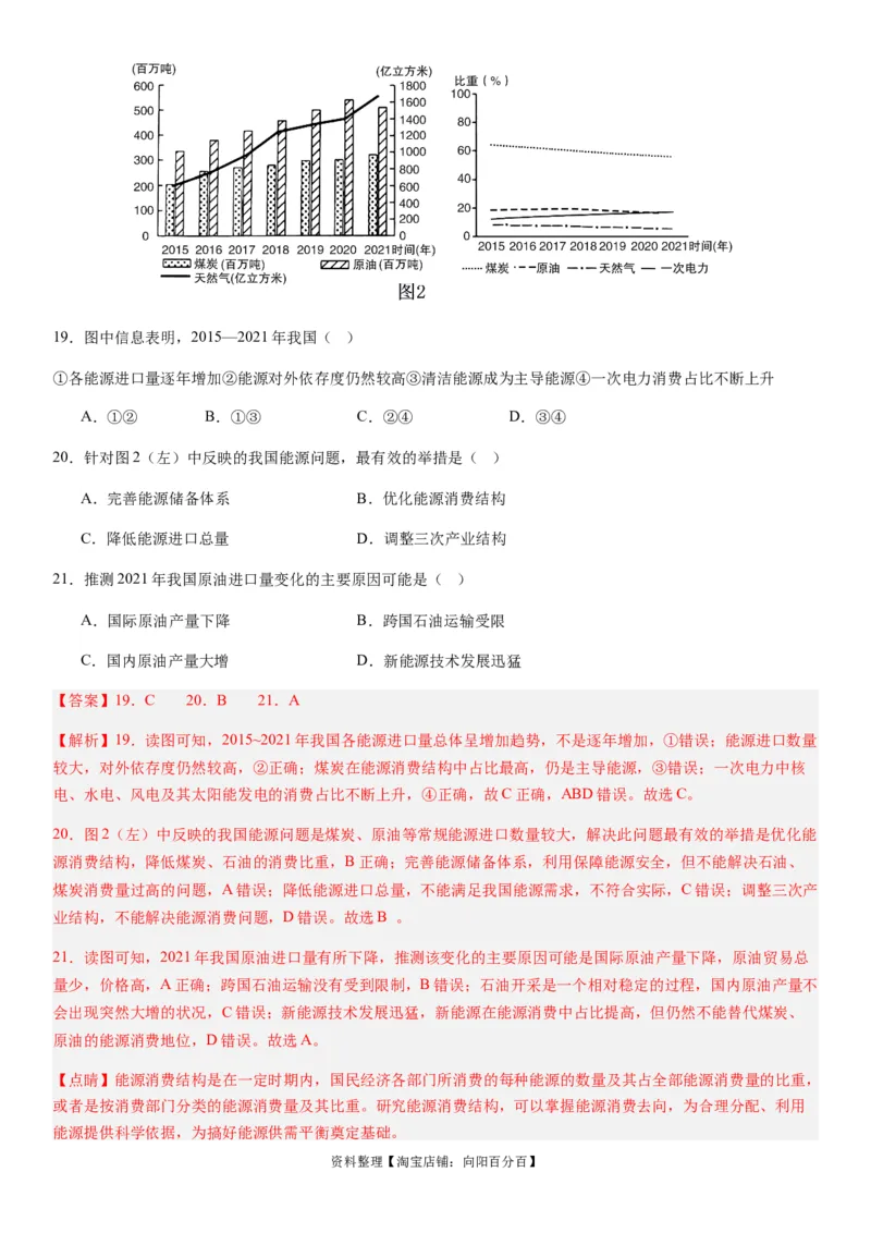 2024届新高考一轮复习专题15资源安全与国家安全第三十四讲资源安全与国家安全（解析版）_通用版（老高考）复习资料_2024年复习资料_专题训练