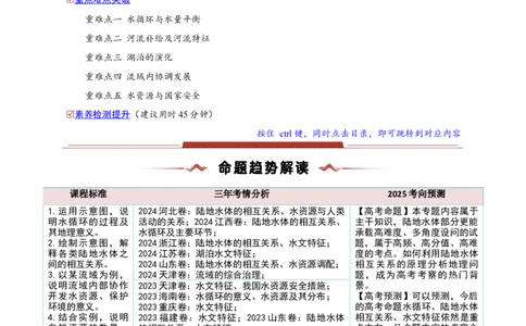 重难点04陆地水环境（解析版）_2025年新高考资料_二轮复习_01高考语文等多个文件_2025年高三地理高考二轮复习专项提升_重点&middot;难点&middot;热点专练（分地区）_新高考通用