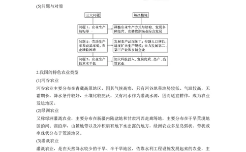 33必修②第3章农业地域的形成与发展第20讲以种植业为主的农业地域类型_通用版（老高考）复习资料_2023年复习资料_地理高三一轮复习系列