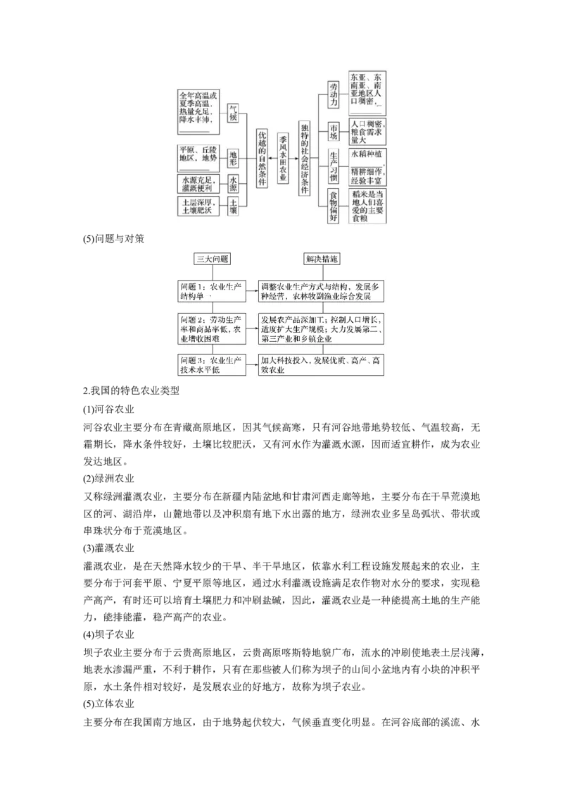 33必修②第3章农业地域的形成与发展第20讲以种植业为主的农业地域类型_通用版（老高考）复习资料_2023年复习资料_地理高三一轮复习系列