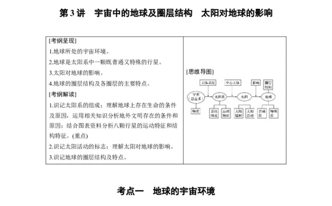 05必修①第2章行星地球第3讲宇宙中的地球及圈层结构　太阳对地球的影响_通用版（老高考）复习资料_2023年复习资料_地理高三一轮复习系列_587