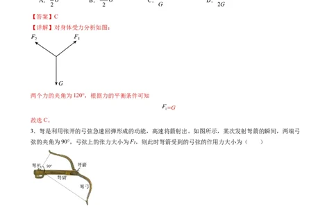 第06讲力的合成与分解（练习）（解析版）_04高考物理_新高考复习资料_2025年新高考资料_2025年高考物理一轮复习讲练测（新教材新高考）