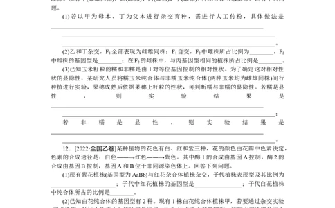 专练40　遗传因子的发现综合练_新高考复习资料_2023年新高考复习资料_专项复习_2023《微专题&middot;小练习》&middot;生物&middot;新教材&middot;XL-7