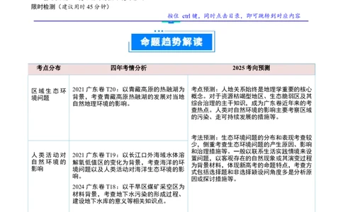 重难点12人地关系的可持续发展（原卷版）_2025年新高考资料_二轮复习_01高考语文等多个文件_2025年高三地理高考二轮复习专项提升_重点&middot;难点&middot;热点专练（分地区）_广东专用