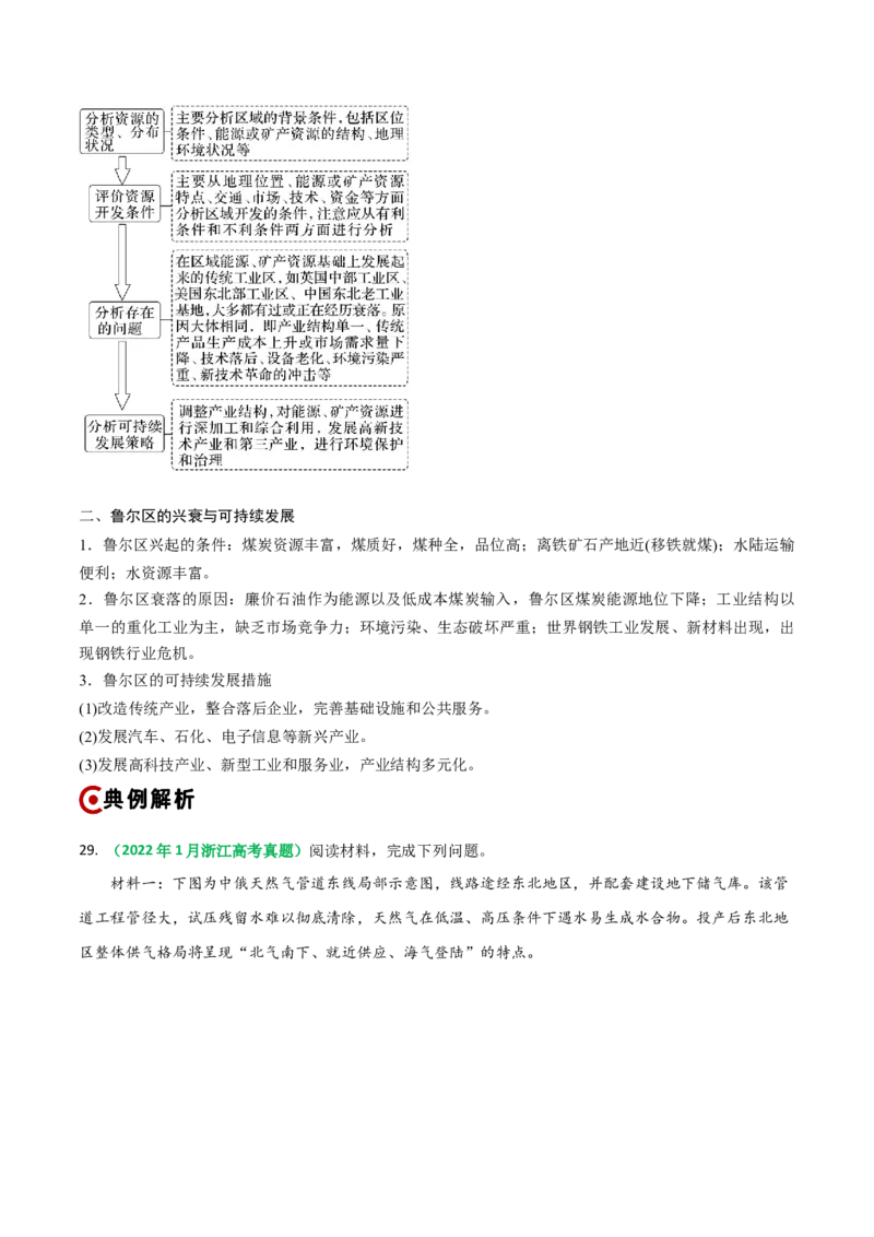 重难点12区域可持续发展（浙江专用）（原卷版）_2025年新高考资料_二轮复习_01高考语文等多个文件_2025年高三地理高考二轮复习专项提升_重点&middot;难点&middot;热点专练（分地区）_浙江专用