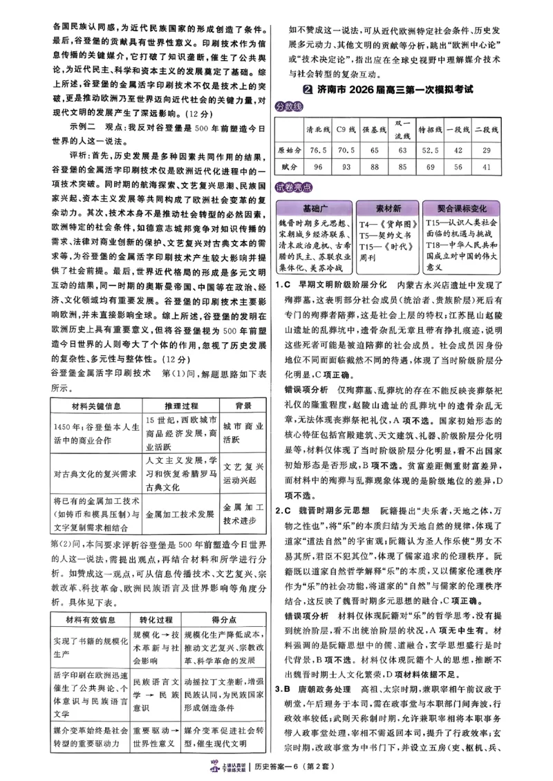 2026语文金考卷特快专递第6期《一模精选卷》试题册_第六期语数英_2026语文金考卷特快专递第6期《一模精选卷》