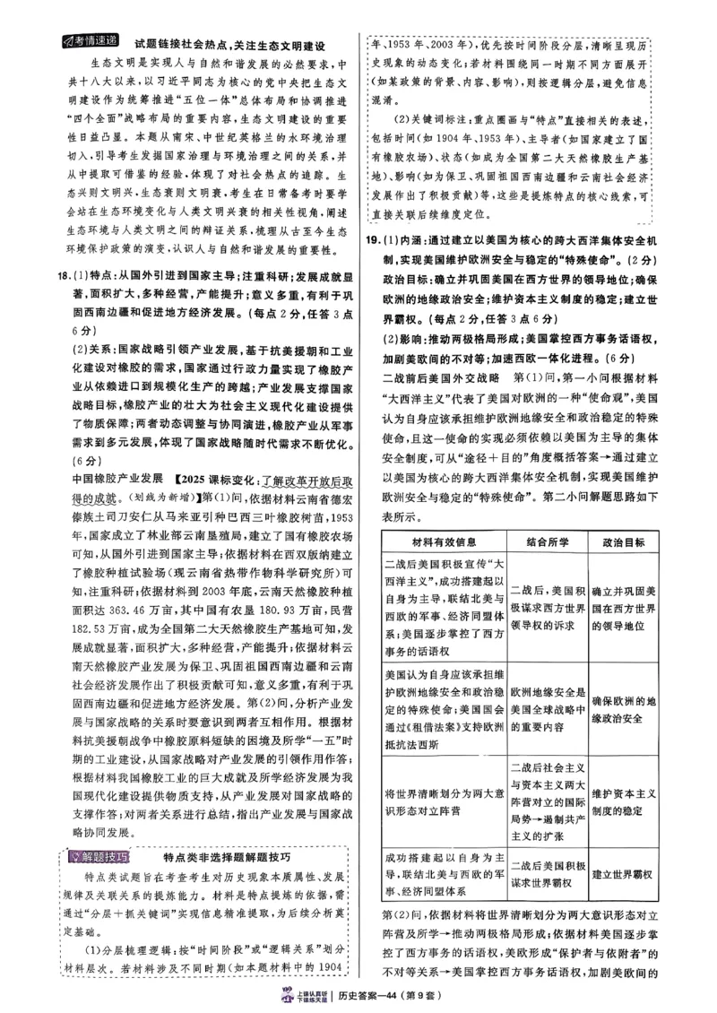 2026语文金考卷特快专递第6期《一模精选卷》试题册_第六期语数英_2026语文金考卷特快专递第6期《一模精选卷》