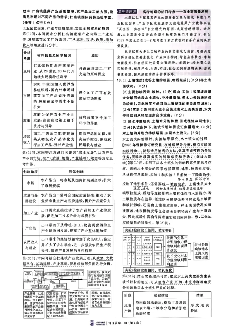 地理6维解析册_第六期史地政_9-地理金考卷特快专递第6期《一模精选卷》