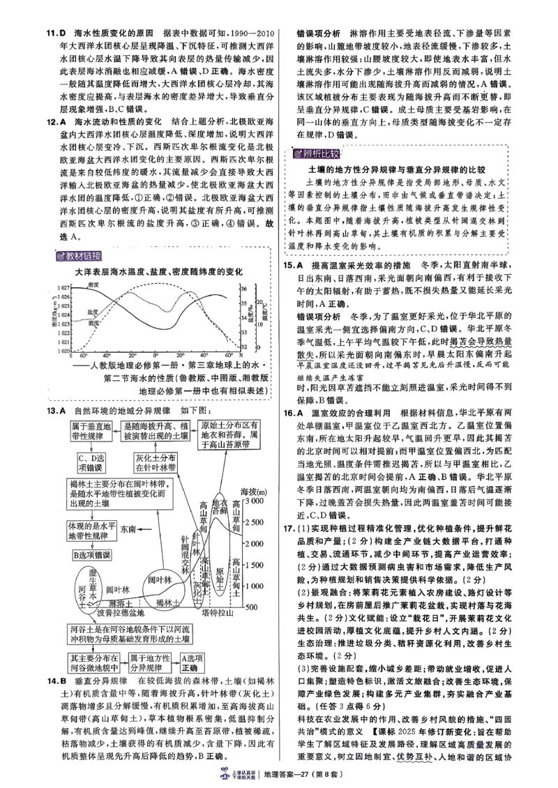 地理6维解析册_第六期史地政_9-地理金考卷特快专递第6期《一模精选卷》