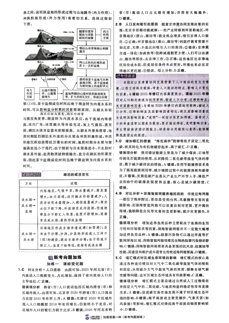 地理6维解析册_第六期史地政_9-地理金考卷特快专递第6期《一模精选卷》