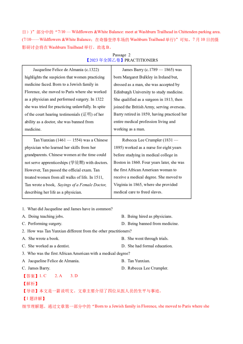 考点21阅读理解应用文（核心考点精讲精练）-备战2025年高考英语一轮复习考点帮（新高考通用）（解析版）_03高考英语_2025年新高考资料_一轮复习_备战2025年高考英语一轮复习考点帮