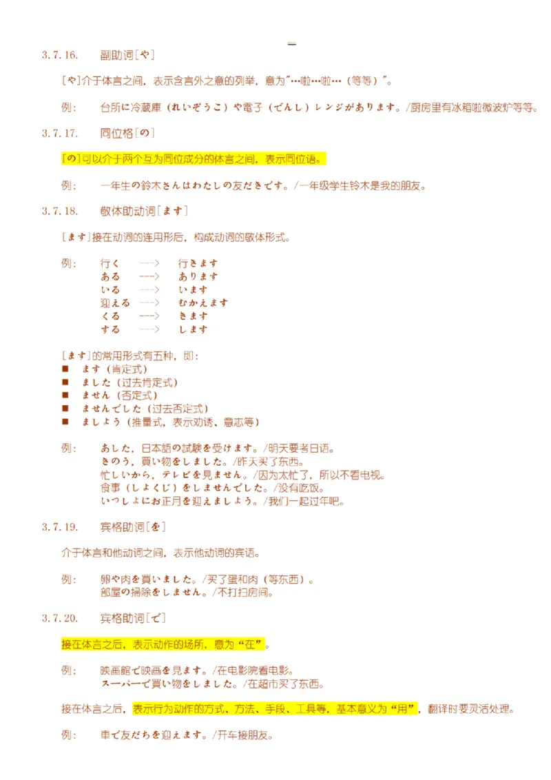 附带3：日语语法详细笔记P64（OCR）_203考研（日语）历年真题资料_203日语-复习资料_06-203考研日语笔记