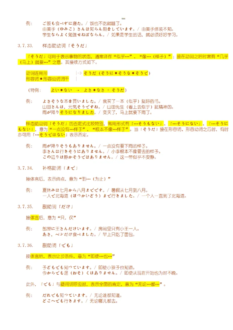 附带3：日语语法详细笔记P64（OCR）_203考研（日语）历年真题资料_203日语-复习资料_06-203考研日语笔记