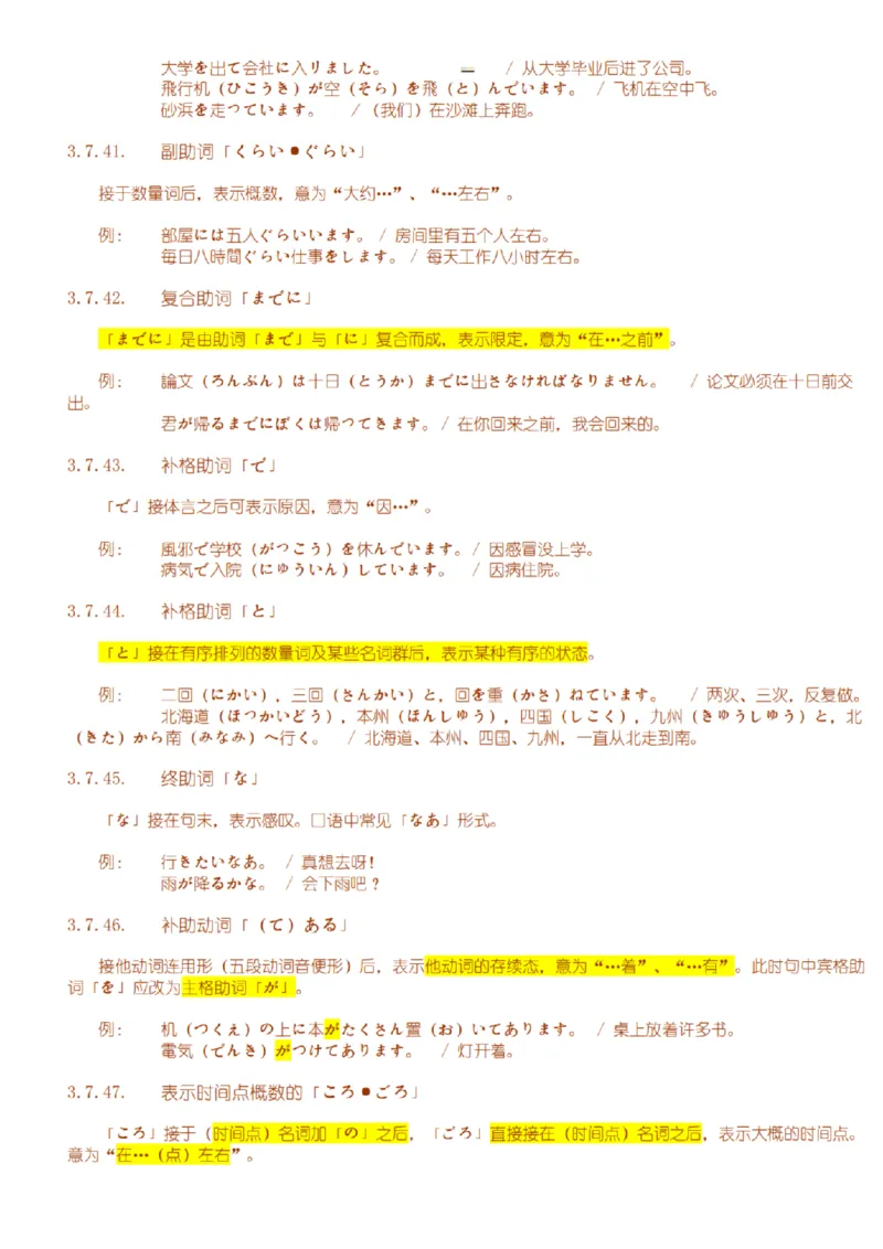 附带3：日语语法详细笔记P64（OCR）_203考研（日语）历年真题资料_203日语-复习资料_06-203考研日语笔记