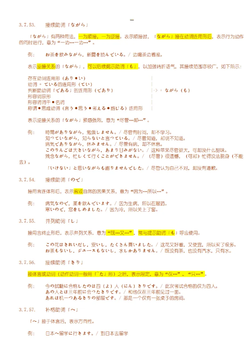 附带3：日语语法详细笔记P64（OCR）_203考研（日语）历年真题资料_203日语-复习资料_06-203考研日语笔记