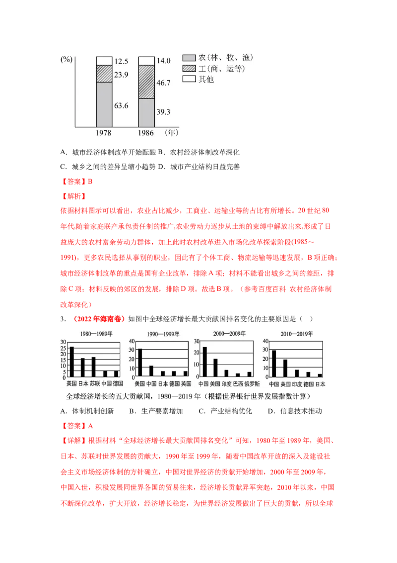 解密08新中国的建设（复习讲义）-高频考点解密2023年高考历史二轮复习讲义+分层训练_07高考历史_新高考复习资料_2023年新高考复习资料
