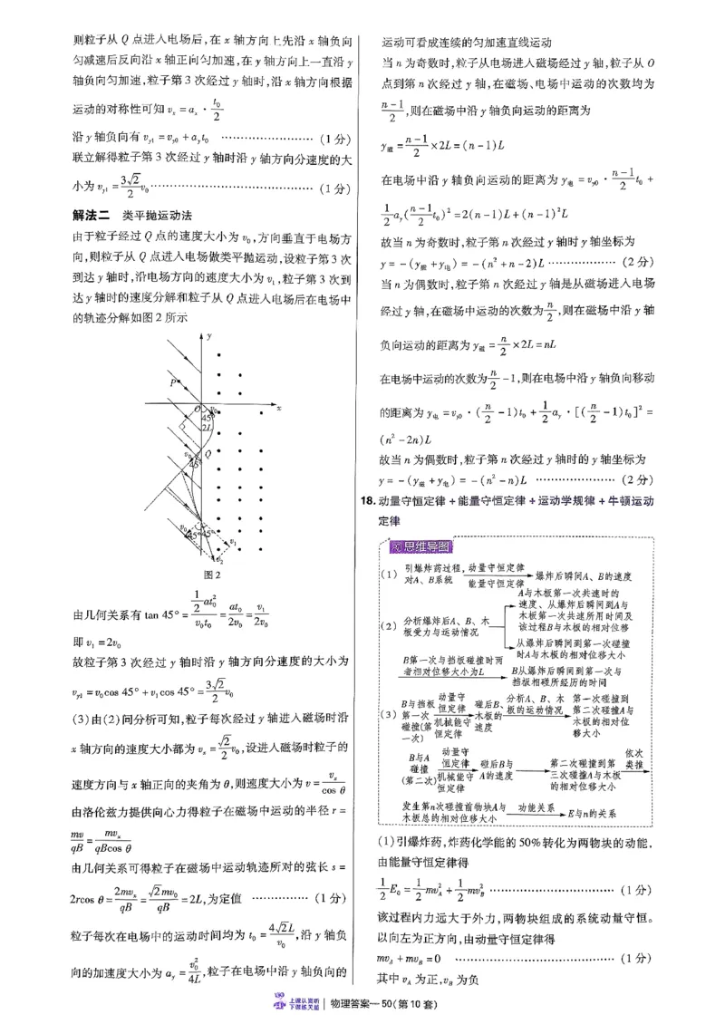 2026物理金考卷特快专递第6期《一模精选卷》答案册_第六期物化生_2026物理金考卷特快专递第6期《一模精选卷》