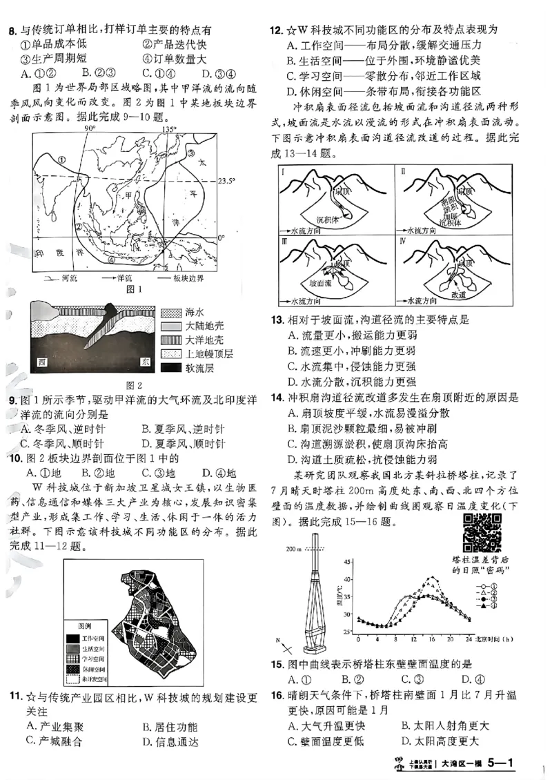 地理第6期一模精选卷A4_第六期史地政_9-地理金考卷特快专递第6期《一模精选卷》