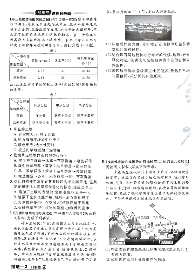 地理第6期一模精选卷A4_第六期史地政_9-地理金考卷特快专递第6期《一模精选卷》
