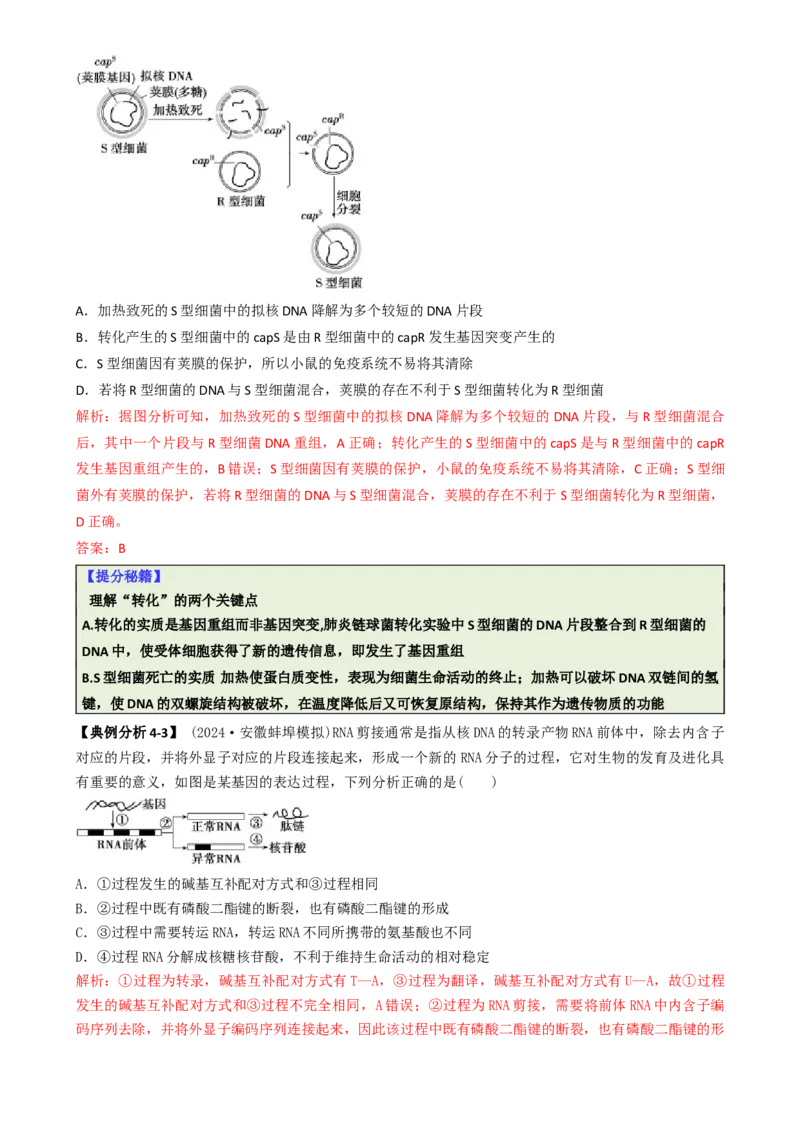 专题01基础知识型选择题（解析版）_2025年新高考资料_二轮复习_2025年高考生物二轮热点题型归纳与变式演练（新高考通用）3404350