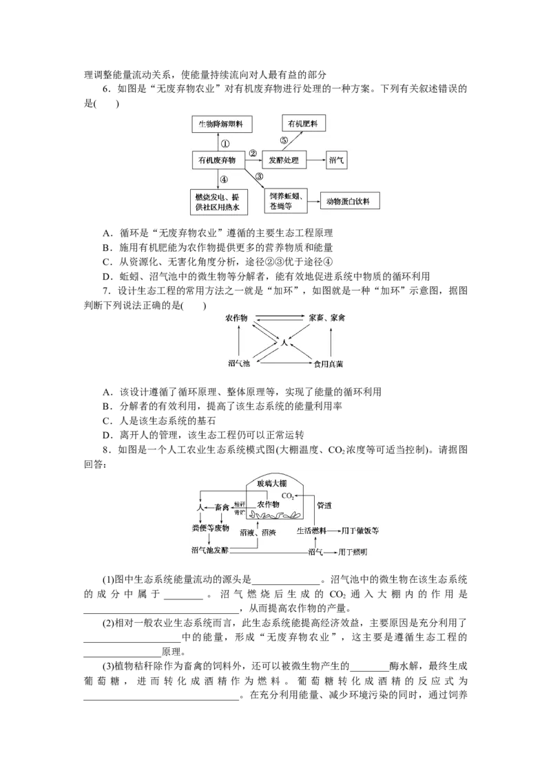 专练99　生态工程_新高考复习资料_2023年新高考复习资料_专项复习_2023《微专题&middot;小练习》&middot;生物&middot;新教材&middot;XL-7