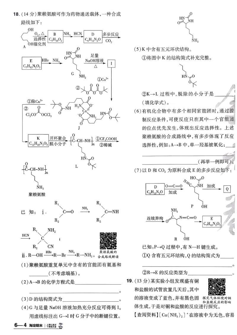 2026化学金考卷特快专递第6期《一模精选卷》试题册_第六期物化生_2026化学金考卷特快专递第6期《一模精选卷》