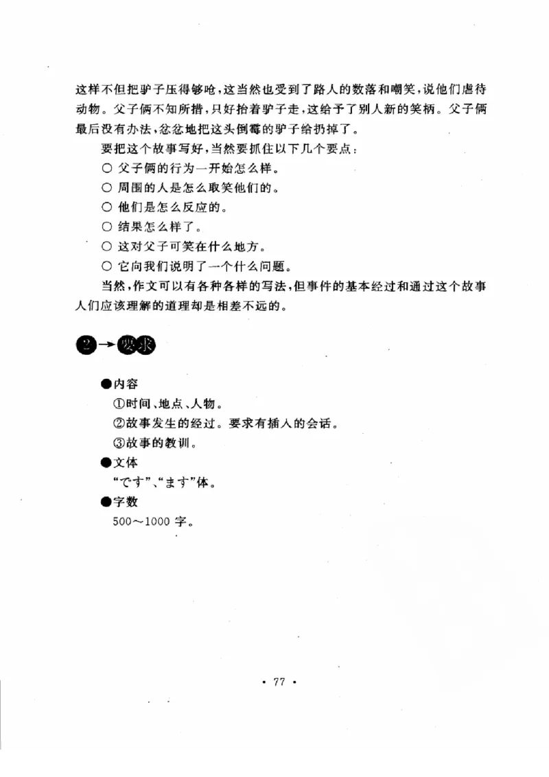 01-考研日语作文教程（OCR）P116（OCR）_203考研（日语）历年真题资料_203日语-复习资料_05-203考研日语作文