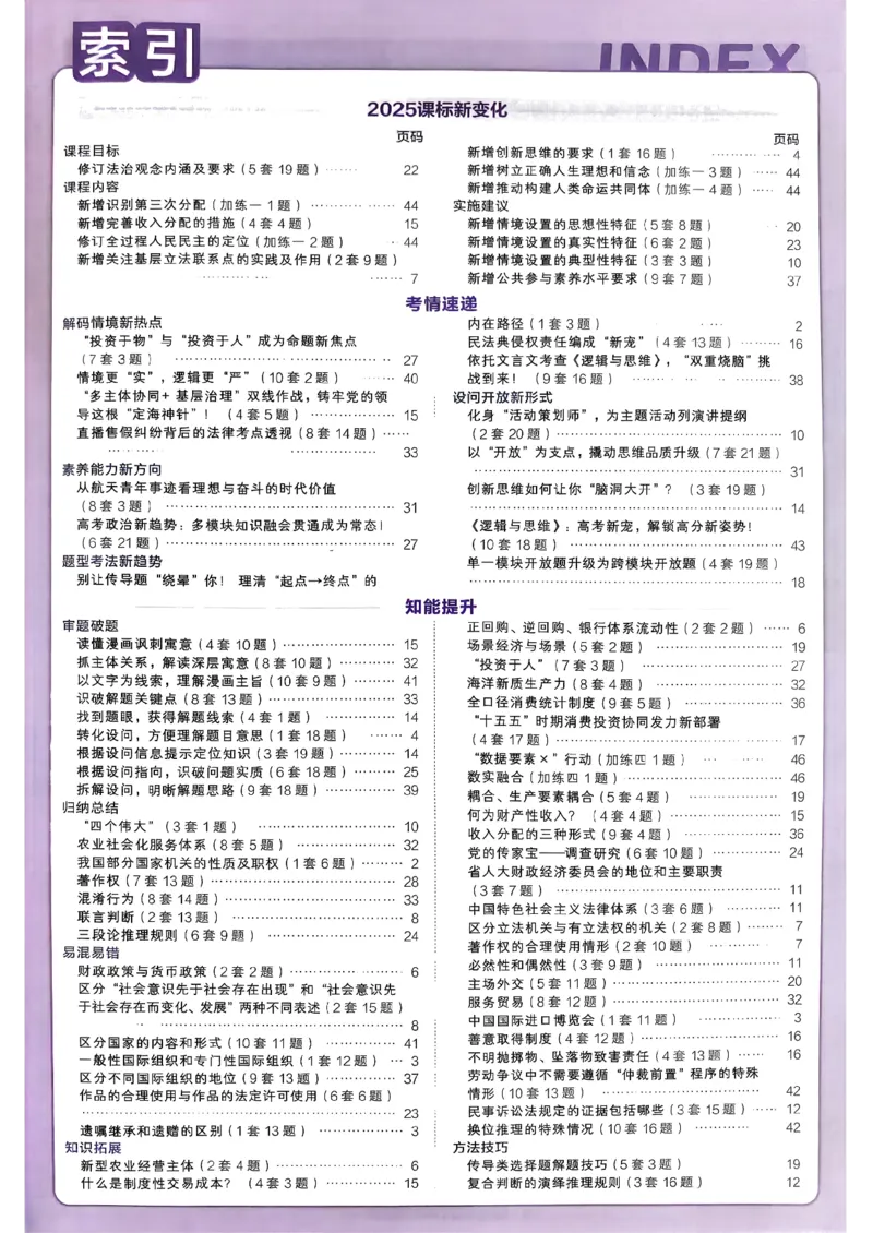 政治第6期一模精选卷A4_第六期史地政_8-政治金考卷特快专递第6期《一模精选卷》